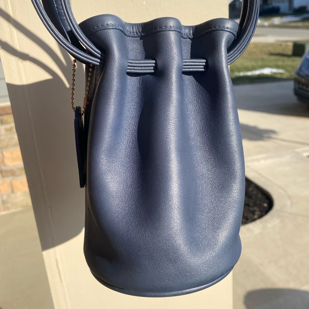 Coach Navy Blue Drawstring Bag - Picture 8 of 14